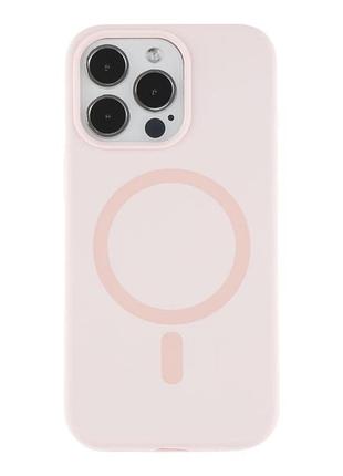 Чехол накладка glow silicone case with magsafe для apple iphone 13 pro панель-накладка для телефона магнитная зарядка pink