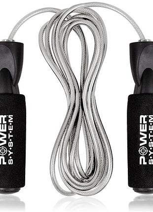 Скакалка швидкісна з підшипниками power system ps-4004 speed jump rope (2,8m.)