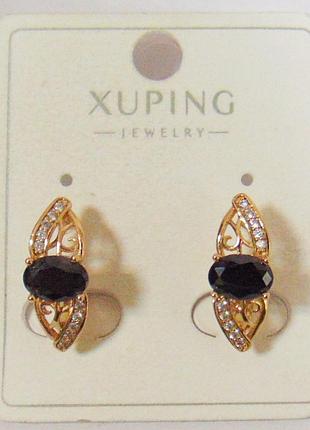 Серьги xuping 17х7 мм кс95-1