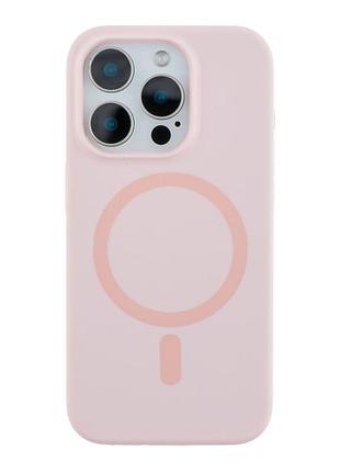 Чехол накладка glow silicone case with magsafe для apple iphone 16 pro max панель-накладка для телефона магнитная зарядка pink