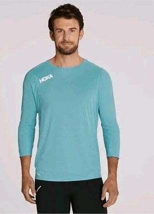 Hoka run  мужская спортивная кофта/лонгслив для занятий спортом и бега