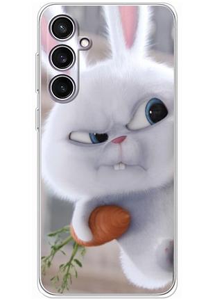 Чохол силіконовий з картинкою на samsung galaxy s23 fe (s711) (кролик сніжок)