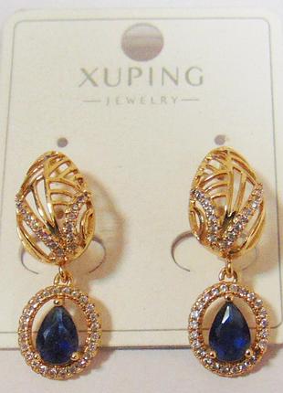Серьги xuping 28х10 мм кс198