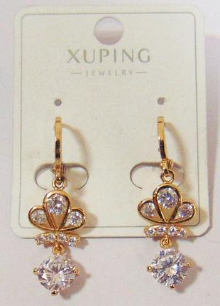 Серьги xuping 33х11 мм кс202