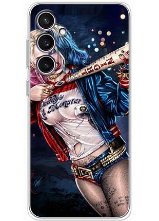 Чехол силиконовый с картинкой на samsung galaxy s23 fe (s711) (харли квинн, harley quinn)