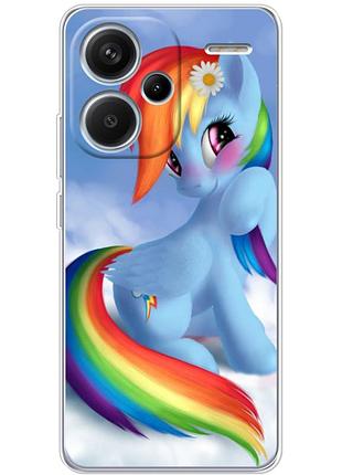 Чехол силиконовый с картинкой на xiaomi redmi note 13 pro plus 5g (литл пони, my little pony)
