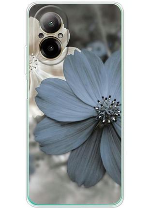 Чехол силиконовый с картинкой на realme c67 (цветок гербера)