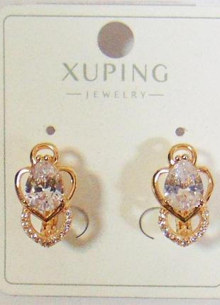 Серьги xuping 17х9 мм кс175-1