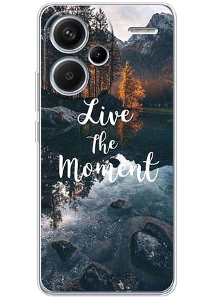 Чехол силиконовый с картинкой на xiaomi redmi note 13 pro plus 5g (природа, озеро в горах)