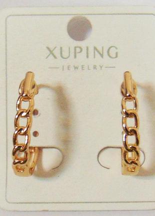 Сережки xuping 22х4 мм кс129-1