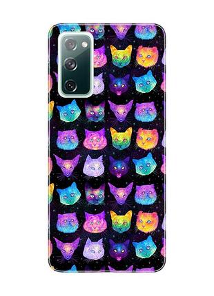 Чохол на samsung galaxy s20 fe :: котики фон (принт 362)