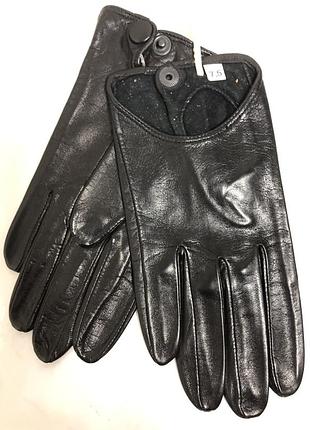 Перчатки женские без подкладки укороченные. 7,5"/20 см