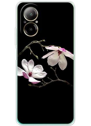 Чехол силиконовый с картинкой на realme c67 (цветок, монголия)