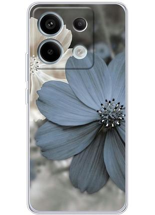 Чехол силиконовый с картинкой на xiaomi redmi note 13 5g (цветок гербера)