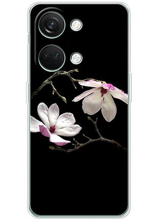 Чохол силіконовий з картинкою на oneplus nord 3 5g (квітка, манголія)