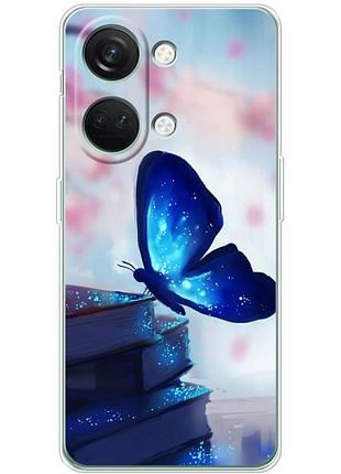 Чехол силиконовый с картинкой на oneplus nord 3 5g (бабочка)
