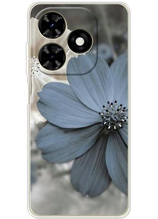 Чохол силіконовий з картинкою на tecno spark 20c (квітка гербера)