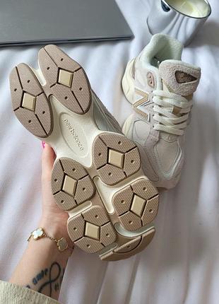 Кроссовки new balance 9060 beige 2