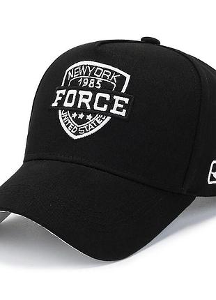 Мужская бейсболка sport line черная с лого u.s force