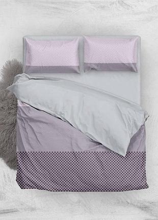 Комплект постельного белья grey purple, бязь arabeska, двухспальний 200×220 см