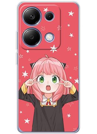 Чехол силиконовый с картинкой на xiaomi poco m6 pro (аниме, anime)