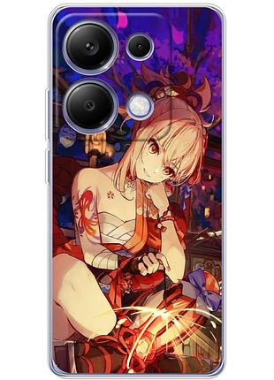Чохол силіконовий з картинкою на xiaomi poco m6 pro (аніме, anime)