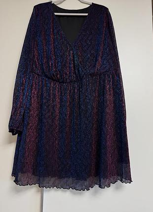 Стильне блискуче плаття, сукня жіноча 26 6xl