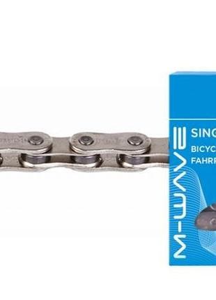 Цепь m-wave 112 звеньев 1/2 "x3/32" e-bike серебристый (c-un-l-0120)