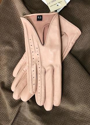Перчатки женские без подкладки укороченные. 7.5"/20 см