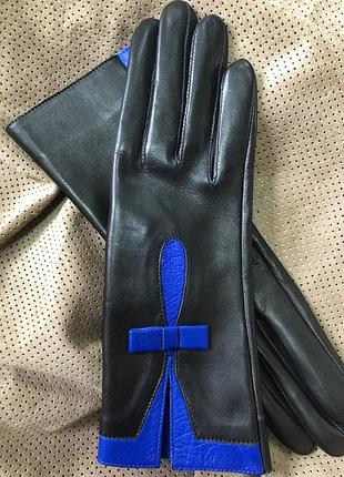 Перчатки женские без подкладки 8"/22 см