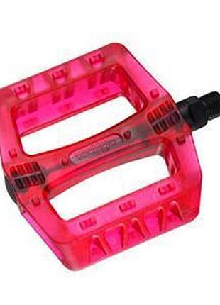 Педали wellgo b107 bmx пластик, красный (ped109)
