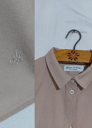 Базовая рубашка из микровельвета органик котон+лиоцелл marc o'polo 7