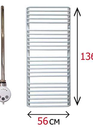 Электрический полотенцесушитель белый 1360х560 terma alina