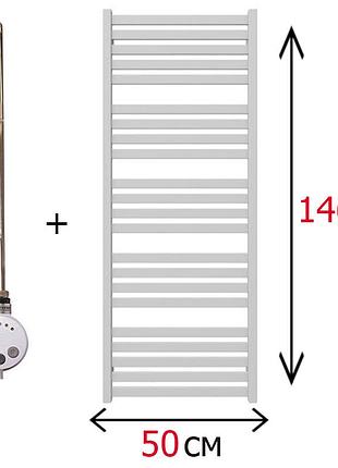 Електрична рушникосушка плоска біла 1460х500 terma marta