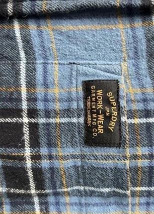 Сорочка бавовняна superdry під фланель, розмір m,l 5