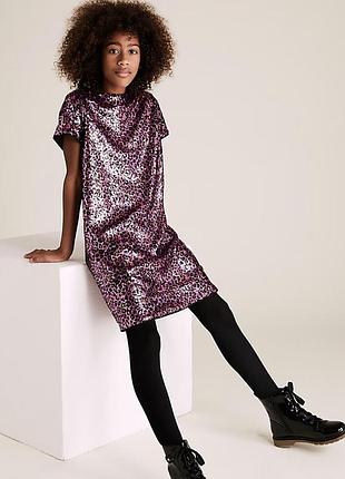Нарядное платье m&amp;s на 7-8 лет