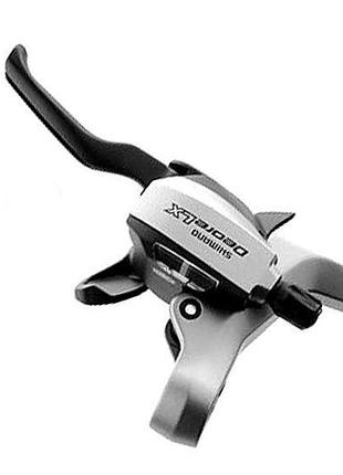 Манетка моноблок shimano deore lx st-m580 левая 3ск серый (st-m580-3)