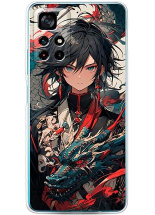 Чохол силіконовий з картинкою на xiaomi poco m4 pro 5g (аніме, anime)