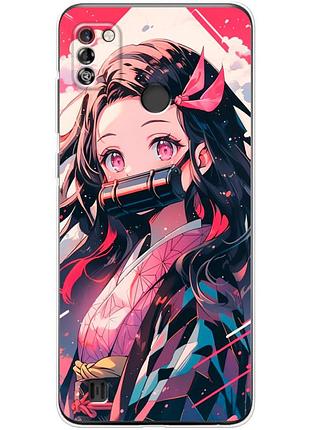 Чохол силіконовий з картинкою на tecno pop 4 pro (аніме, anime)