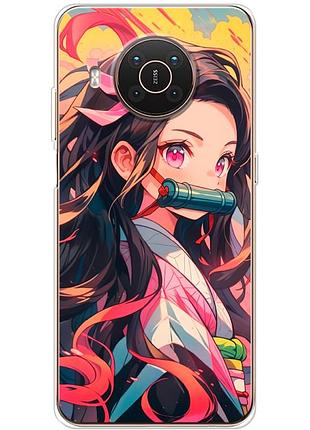 Чехол силиконовый с картинкой на nokia x20 (аниме, anime)