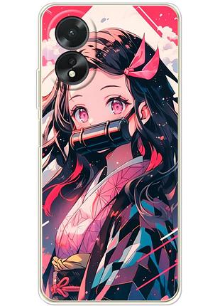 Чохол силіконовий з картинкою на oppo a18 4g (аніме, anime)