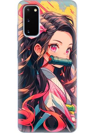 Чехол силиконовый с картинкой на samsung galaxy s20 (g980) (аниме, anime)