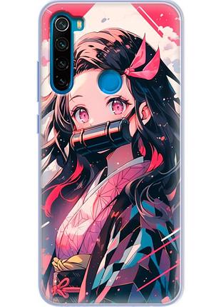 Чохол силіконовий з картинкою на xiaomi redmi note 8 (аніме, anime)