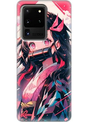 Чехол силиконовый с картинкой на samsung galaxy s20 ultra (g988) (аниме, anime)