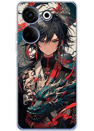 Чохол силіконовий з картинкою на tecno camon 20 pro 4g (аніме, anime)
