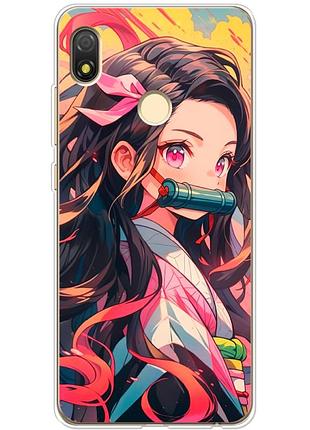 Чехол силиконовый с картинкой на tecno pop 3 (аниме, anime)