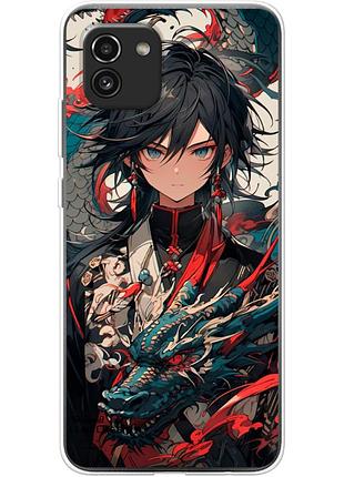 Чохол силіконовий з картинкою на samsung galaxy a03 (a035) (аніме, anime)