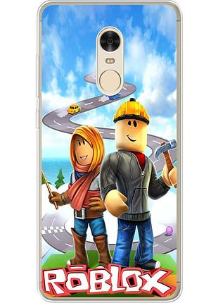 Чохол силіконовий з картинкою на xiaomi redmi note 4x (роблокс, roblox)