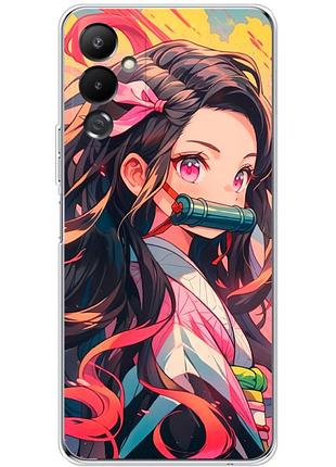 Чохол силіконовий з картинкою на tecno pova 4 (аніме, anime)