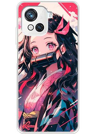 Чехол силиконовый с картинкой на blackview oscal c80 (аниме, anime)